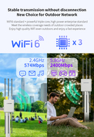 Routeur AP WiFi6 COMFAST CF-WA937 AX3000 2025 avec antenne à gain élevé, point d'accès extérieur longue portée