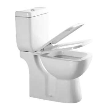 Medyag MJ-P-2104 Washdown Floor Mounted Toilet Soft Close White Ceramic Bathroom Two Piece Toilet