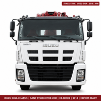 Pompe à béton diesel Sany C8 49m Isuzu Giga d'occasion 2018, haut débit, export Chine