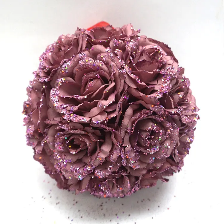 Wedding 19cm Red blue purple sequins rose ball Arrangement Wedding Centerpiece Artificial centerpiece Rose Flower Balls
