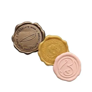 Factory Cheap Price Custom Wax Seal Sticker Self-adhesive Water-resistant 3D Sealing Wax Stickers