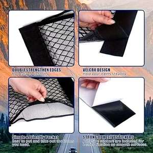 Schwarzes PVC-Elastisches Netz-Aufbewahrungsset für Wohnzimmer & Fahrzeug Muttermilch-Aufbewahrungsbeutel Faltbar - Product Image 4