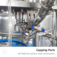 Machine d'embouteillage de bière de boisson de bouteille en verre de soda de remplisseur de capsulage automatique à petite échelle