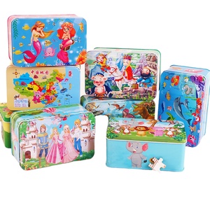 Tốt Nhà-Bán Động Vật Dưới Nước Thế Giới Trong Một Hộp Kim Loại 200 Mảnh Đồ Ghép Câu Đố Cô Gái Chàng Trai Tuyệt vời Quà Tặng Cho Trẻ Em Trẻ Em Trẻ Em lứa tuổi 3-10 - Product Image 2