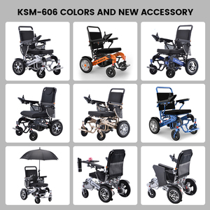 รถเข็นไฟฟ้า KSM-606 700W มอเตอร์ไฟฟ้า ขายส่ง รถเข็นคนพิการน้ำหนักเบา พกพาสะดวก สำหรับผู้สูงอายุ - Product Image 6