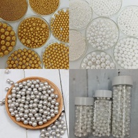 Taburan Kue Putih Ungu, Permen Jimmies, Bola Gula Mutiara, Manik-manik Batang Emas 100g untuk Bahan Dekorasi Kue dan Roti
