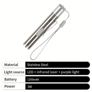 ไฟฉายมินิแบบชาร์จใหม่ได้ พกพาสะดวก เหมาะสำหรับตั้งแคมป์ เดินป่า ไฟ LED ชาร์จผ่าน USB สำหรับโปรโมชั่น - Product Image 2