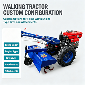 Tractor <span class=keywords><strong>de</strong></span> <span class=keywords><strong>Mano</strong></span> Diésel <span class=keywords><strong>de</strong></span> 8-32 HP, Fácil <span class=keywords><strong>de</strong></span> Operar, con Cultivador para Cultivo <span class=keywords><strong>de</strong></span> Vegetales - Product Image 1