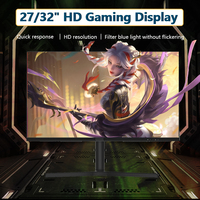 Monitor gaming 32 inci 4k 60hz, monitor pc desktop layar datar IPS 3820*2160 1ms 120% sRGB