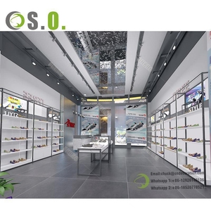 Fashion <b>Shoe</b> Handbag Shop Fit Out Design <b>Shoe</b> <b>Rack</b> Handbag Shop Fittings Display <b>Wall</b>-<b>mounted</b> <b>Shoes</b> <b>Rack</b> - Product Image 6