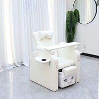 Chaise de massage pédicure LED avec jet pour les pieds, table latérale et prise intégrée, inclinable, pour salon de beauté - Vente chaude directe usine