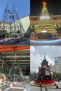 <span class=keywords><strong>Alberi</strong></span> artificiali a forma di paesaggio all'aperto Pre-illuminati a LED in PVC di grandi dimensioni da 10 a 48 metri - Product Image 2