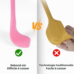 Ensemble de spatules en silicone antiadhésives résistantes à la chaleur pour la cuisine à domicile, la pâtisserie et la cuisson, outils de cuisine - Product Image 5