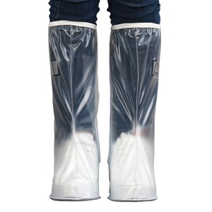 סין אופנה נוגד החלקה חיצוני עמיד למים סיליקון רכיבה על אופניים לשימוש חוזר PVC גשם נעל כיסוי עבור גשם יום עבור הליכה - Product Image 1