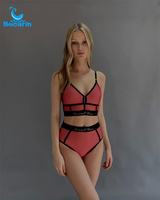 Costume de danse de pôle de couleur arc-en-ciel à manches longues ou sans manches Style frais et simple Usine personnalisée