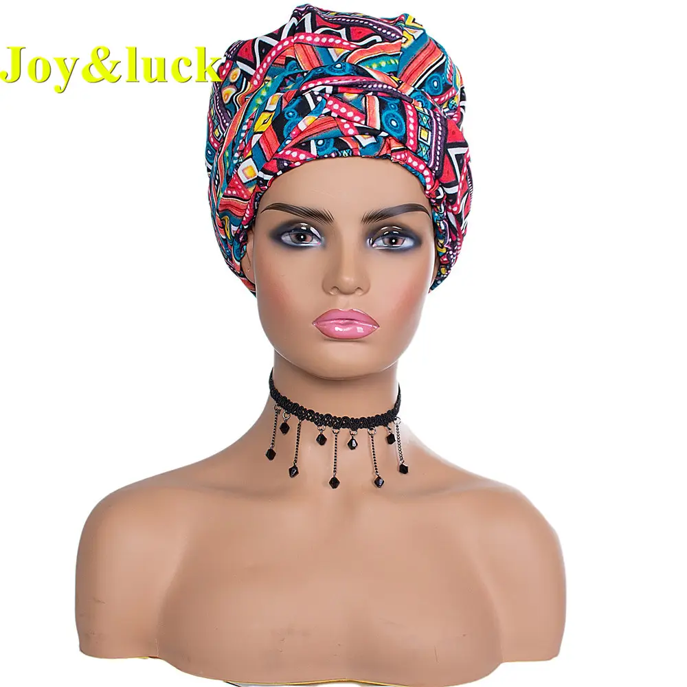 Perruque synthétique africaine pour femmes noires, foulard court et coloré, bandeau pour coiffure, vente en gros