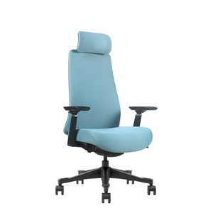 Chaise de bureau exécutive haut de gamme neuve en maille pivotante confortable, chaise de travail ergonomique rembourrée inclinable pour directeur et conférence - Product Image 3