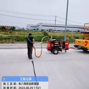 Máquina de llenado de grietas para mantenimiento de carreteras, reparación de pavimento de asfalto