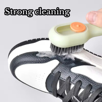 Brosse à chaussures multi-usages de haute qualité à poils doux, brosse à chaussures automatique avec ajout de liquide, outil de nettoyage ménager