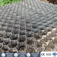 Grille en acier hexagonale résistante à la chaleur, maille de support réfractaire durable