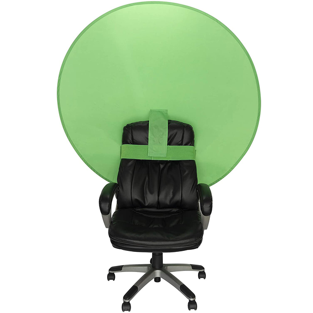 Portable Webcam Background Green Background Screen Portable 56"/142cm for Photo Video Studio,Green Screen for Chair