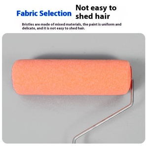 <span class=keywords><strong>Rouleau</strong></span> à peinture en latex d'agneau industriel de 9 pouces sans angle mort Pinceau roulant Art Peinture Texture de coquille d'oeuf Outil de brossage mural Polyester - Product Image 6