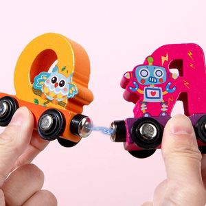 Juego de Tren de Madera Educativo STEM con Conexión Rápida, Alfabeto Animal, Aprendizaje para Niños - Product Image 4