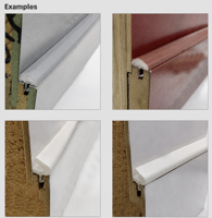 Joint d'étanchéité en mousse PU pour porte en bois, à encastrer, étanche, insonorisant et durable, pour cadre de porte