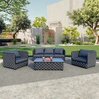 China Importación Hotel Club Patio Silla cómoda Muebles de aluminio al aire libre Conjunto Muebles de patio trasero Sofá al aire libre Moderno