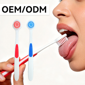 Cepillo Limpiador de Lengua de Silicona de Grado Alimenticio Profesional, Cepillo para Lengua para un Aliento Fresco, Cuidado Bucal, Marca Privada OEM - Product Image 1