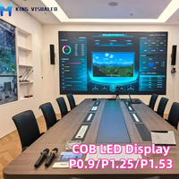 Écran LED COB à puce inversée fixe pour intérieur 600*337.5mm, entretien frontal, P0.9/P1.25/P1.53, écran LED ultra-fin pour salle de conférence
