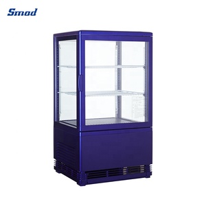 ตู้แช่เครื่องดื่มแบบโชว์กระจกสี่ด้านสองชั้น Smad 58 ลิตร รุ่น DSS-58R(1R) - Product Image 4
