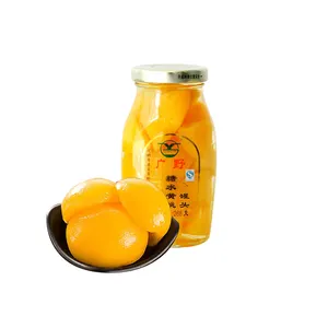 Atacado Hot Sale frutas enlatadas ingredientes em frutas enlatadas cocktail pêssego amarelo enlatado com bons bens