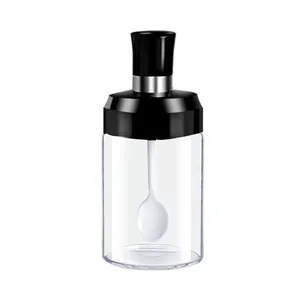 Пустые стеклянные бутылки для специй, прозрачный пластиковый шейкер для соли 100 мл, пластиковая банка для специй
