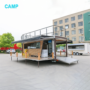 CAMPTRL Remorque de restauration mobile en acier inoxydable, cuisine mobile, remorque de concession, chariot de nourriture pour glaces et hot-dogs - Product Image 5