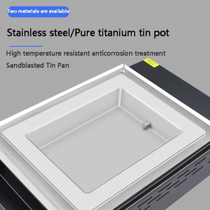 <span class=keywords><strong>SPA</strong></span>-S1010 pot de soudure sans plomb 700W industriel double affichage numérique température constante four de fusion d'étain en titane pur - Product Image 5