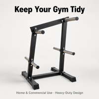 Nouveau style de support autoportant en acier pour disques de musculation