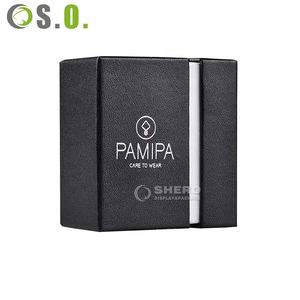 Fabricación de Cajas de Papel para Joyería Personalizadas, Caja de Papel con Doble Abertura Tipo Concha, Caja de Papel de Imitación de Cuero de Alta Gama con Diseño de Logotipo Personalizado - Product Image 3