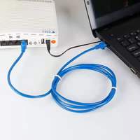 Cable de Conexión de Red Ethernet UTP de Cobre Puro de ultima, RJ45 Cat6 E Cat6, 5 Metros, Azul, 40 cm