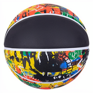 Pallone da Basket Spalding Serie Graffiti - Misura 7 - Arcobaleno/Multicolore - Uso Esterno - Materiale Gomma e PVC - Camera d'Aria in Gomma Butilica - Product Image 1