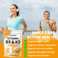 SPL OEM Gélules de Vitamine D3 K2 Végétaliennes Naturelles pour la Santé Osseuse et le Soutien Immunitaire, Complément Alimentaire Calcium Vitamine D3 K2