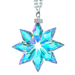 Sang trọng chạm khắc tinh thể thủy tinh suncatcher bông tuyết trang trí đám cưới Giáng sinh hiện đại treo trang trí cá nhân Cổ Tích chủ đề - Product Image 4