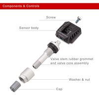 Sensor TPMS Universal LTR-05 315MHz y 433MHz 2 en 1, Escáner de Diagnóstico WiFi Android con Pantalla Táctil, 12-24V, 2 Años de Garantía