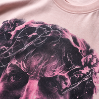 T-shirt à manches courtes pour homme, style streetwear hip-hop, imprimé numérique, en coton 100% tricoté, respirant, surdimensionné, été