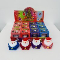 Balle anti-stress Père Noël à remontée lente, motif chapeau rouge, mignonne et moelleuse, vente en gros depuis l'entrepôt américain