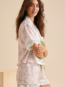 कस्टम लोगो महिलाओं की सेक्सी पायजामा पहने लड़कियों की सेक्सी <span class=keywords><strong>pajama</strong></span> ने दुल्हन पजामा पहना, स्लीववियर लाउंज सेट सॉफ्ट पीजेएस S-XXL - Product Image 2