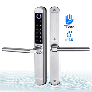 Cerradura inteligente ttlock fechadura kết hợp kỹ thuật số Nhôm Vân tay thông minh khóa cửa trước - Product Image 1
