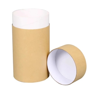 Umwelt freundliche kunden spezifische Design-braune hochwertige Kraftkarton-Papier röhren verpackung - Product Image 2