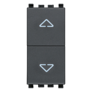 2P 10AX Grey Wall <b>Switch</b> With Up Down Indicator Lights For Indoor Use - Product Image 1