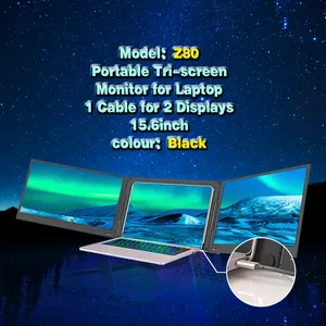 LCD 15.6 Inch Dual Portable Screen Laptop 1080 Hd Extended Computer Screen
